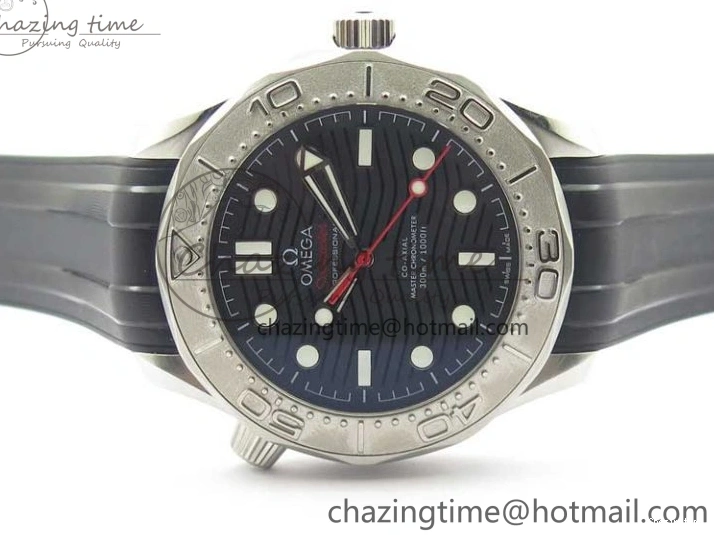 0121 BestValue Seamaster Diver 300M Nekton VSF 1:1 Best Edition Black Dial on Black Rubber Strap A 7886